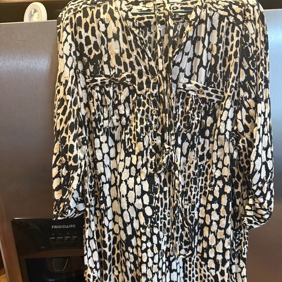 Calvin Klein Blouse with waist tie - Picture 1 of 2